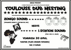 Flyer Toulouse Dub Meeting au Ragtime
