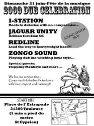 Flyer Fête de la musique, 2009 Dub Celebration